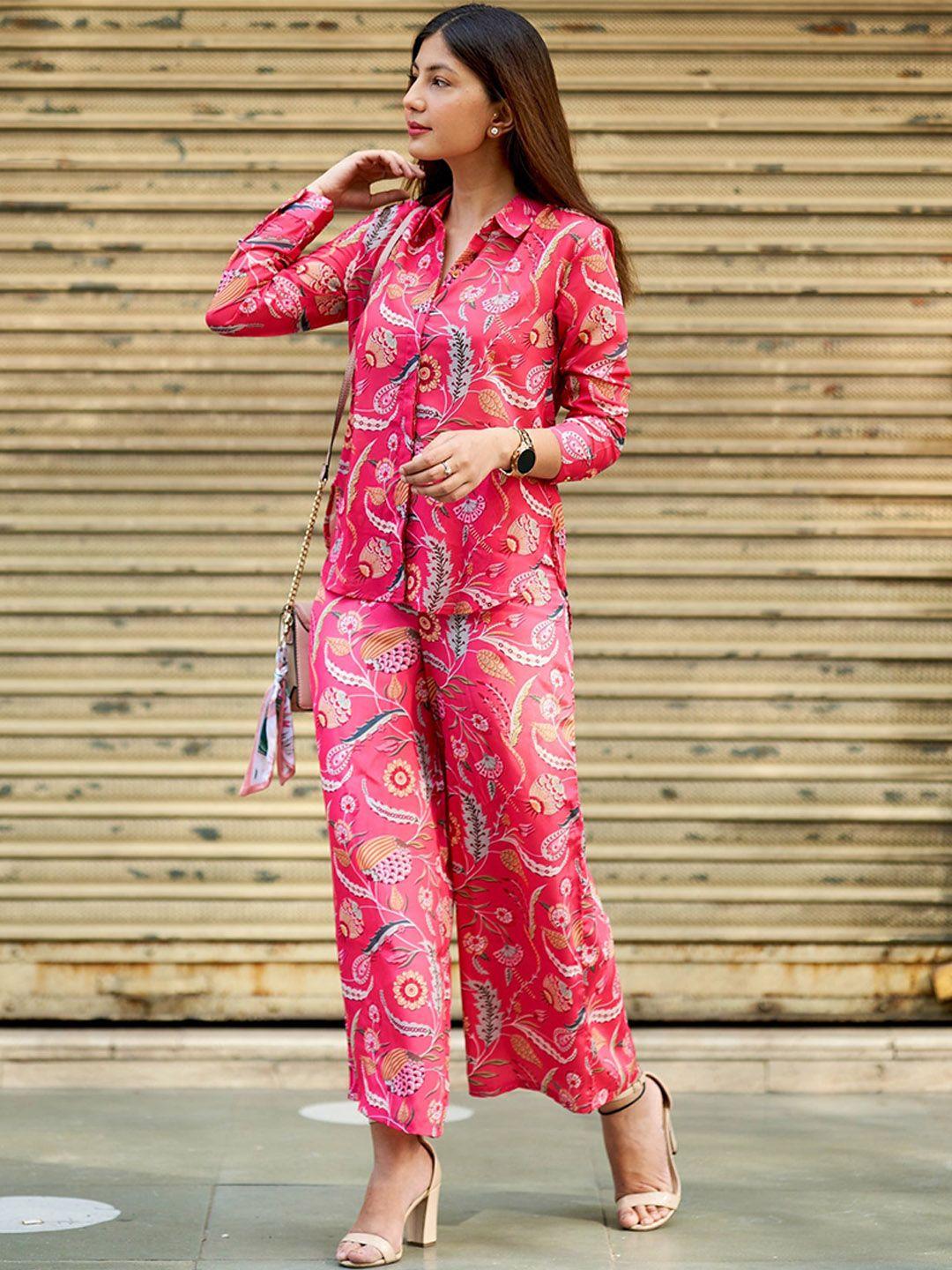 udbhav textile printed shirt with trousers