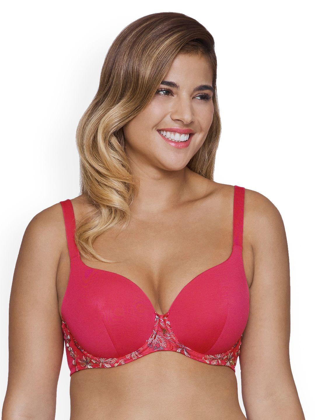 ultimo pink underwired lightly padded t-shirt bra f0004