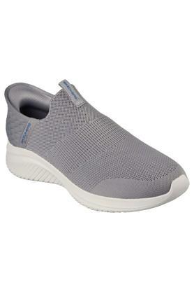 ultra flex 3.0 - smooth step knit regular slipon mens casual shoes - grey