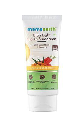 ultra light indian sunscreen with carrot seed