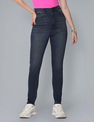 ultra high rise stretchy skinny jeans