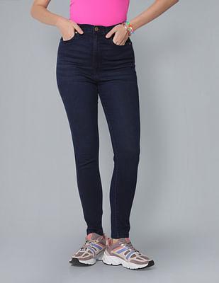 ultra high rise stretchy skinny jeans