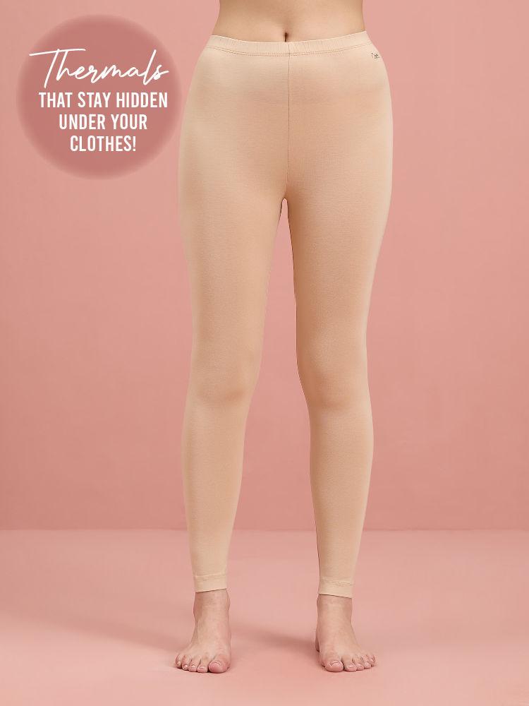 ultra light and soft thermal leggings that stay hidden under clothes - nyoe06 nude