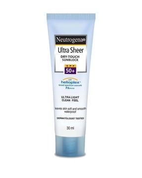 ultra sheer dry touch suncream