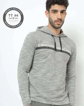 unbeatable heathered quick-dry hoodie