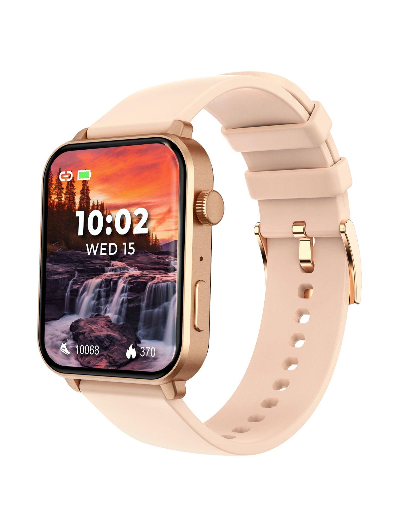unbound 1.78" super amoled display, bluetooth calling smartwatch - pink