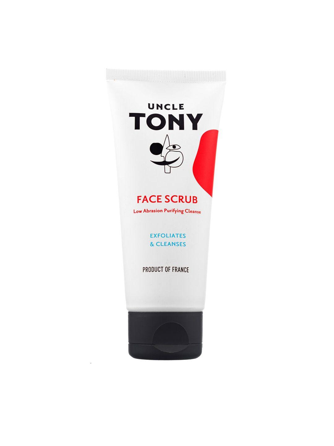 uncle tony exfoliates & cleanses face scrub