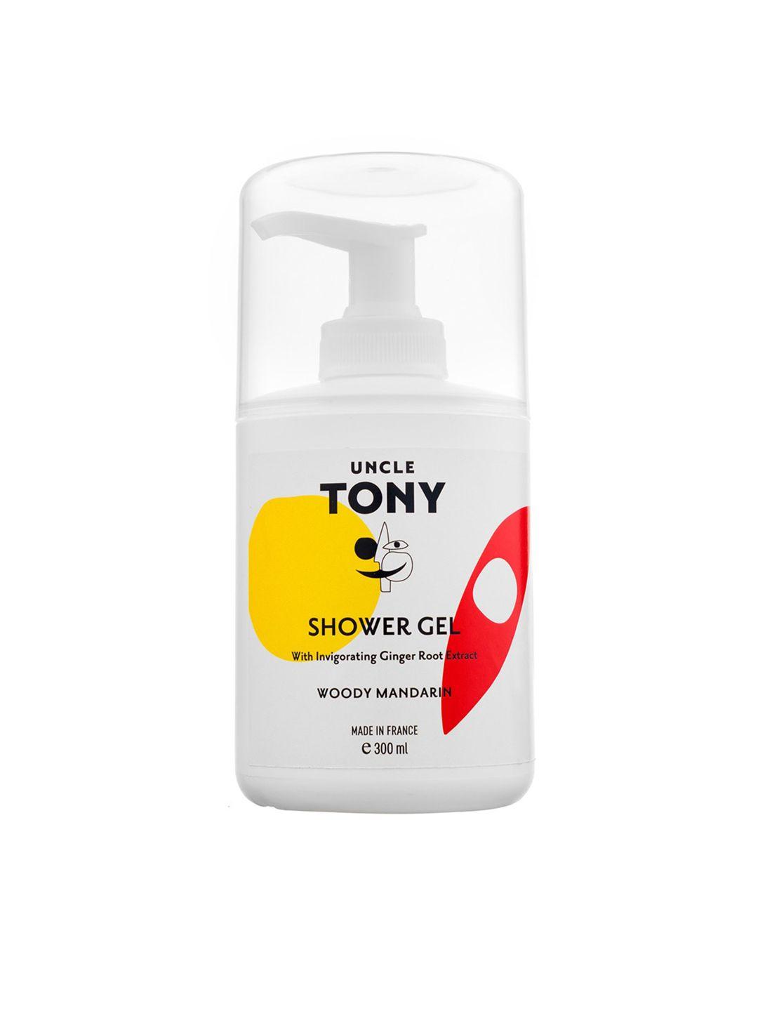 uncle tony woody mandarin shower gel with ginger root extract 300 ml