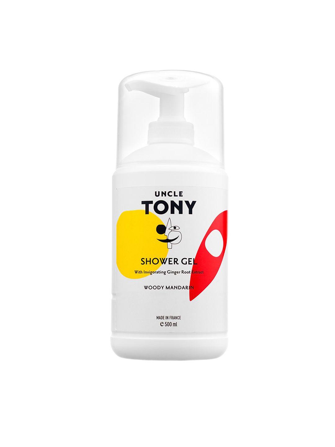 uncle tony woody mandarin shower gel with ginger root extract 500 ml