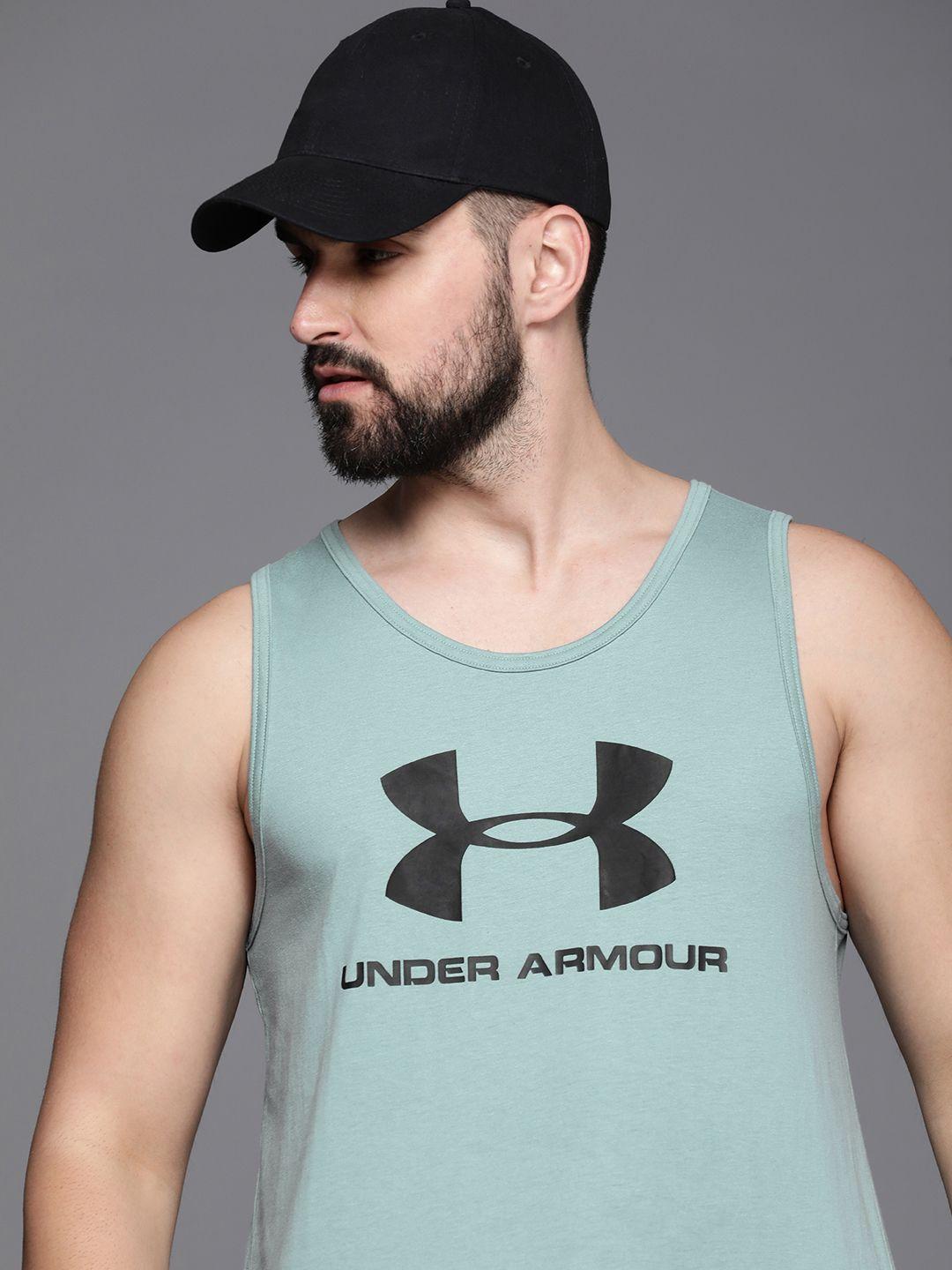 under armour brand logo printed loose sports t-shirt