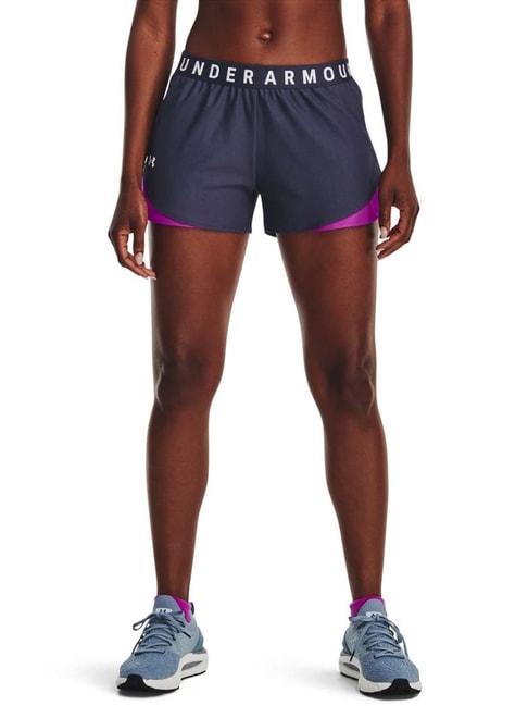 under armour grey mid rise sports shorts