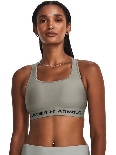 under armour grey printed sports bra