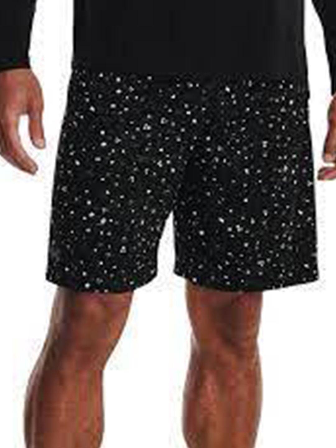 under armour men black tech printed loose fit sports shorts