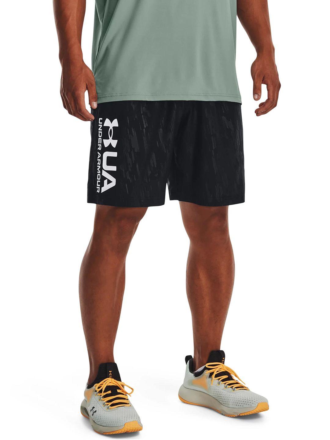 under armour men brand logo printed loose fit low-rise training or gym sports shorts