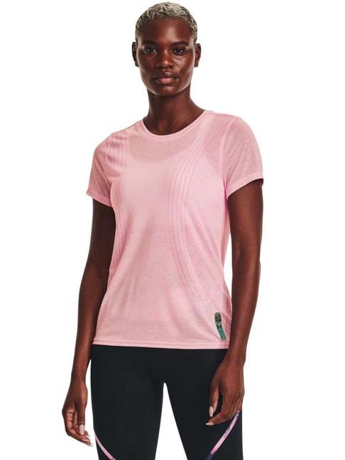 under armour pink printed sports t-shirt