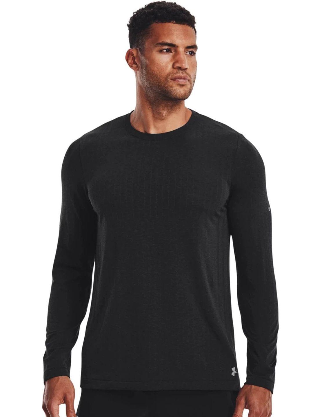 under armour striped slim fit rush seamless long sleeves training t-shirt