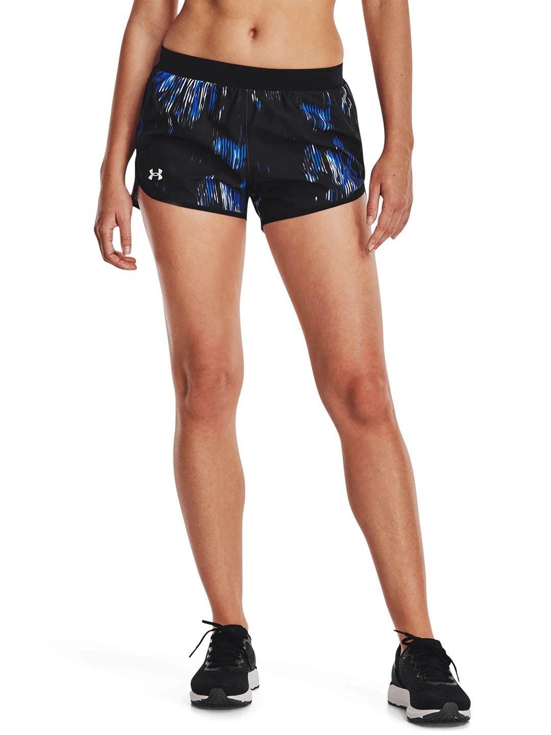 under armour women fly by 2.0 printed running short