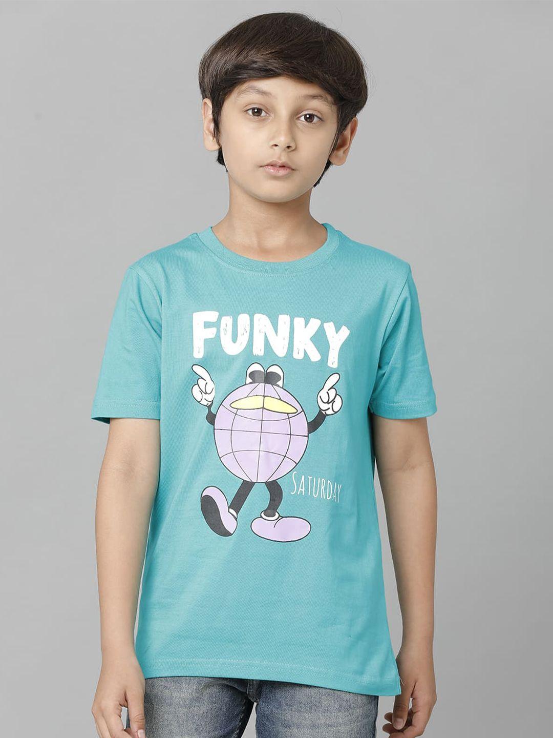 under fourteen only boys graphic printed cotton t-shirt
