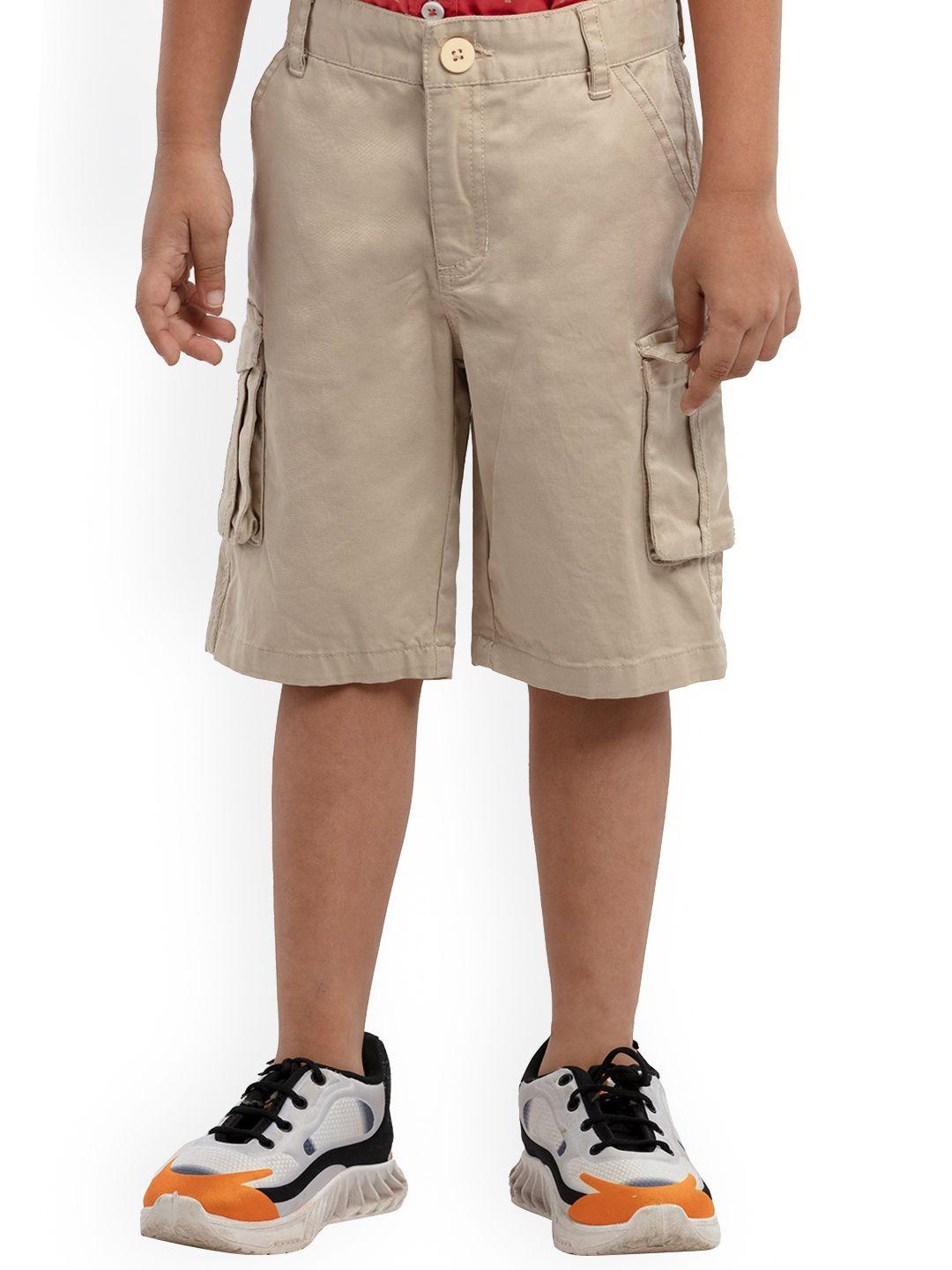 under fourteen only boys khaki cargo shorts