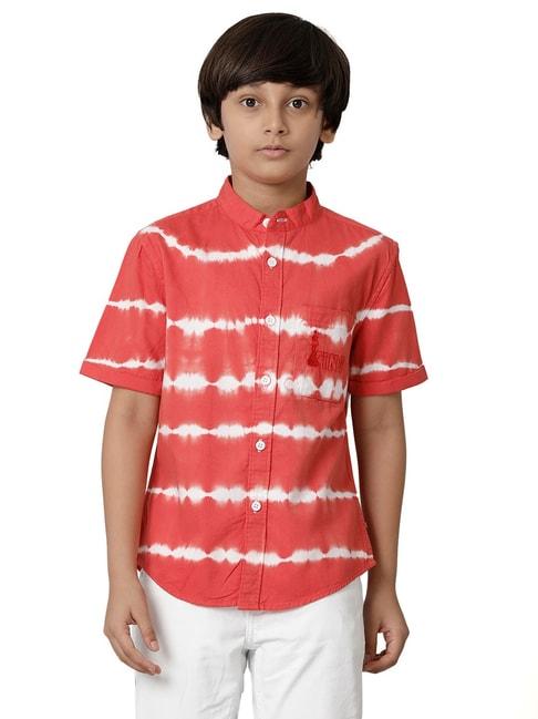 under fourteen only kids red tie dye shirt