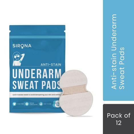 under arm sweat pads by sirona (12 pads - 1 pack)