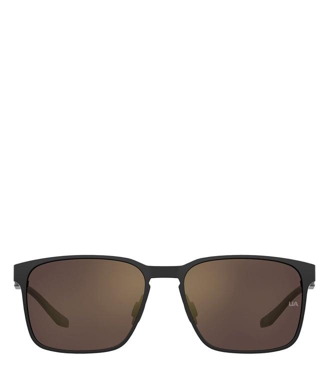 under armour 206251o6w57jo brown uv protected rectangular sunglasses for men