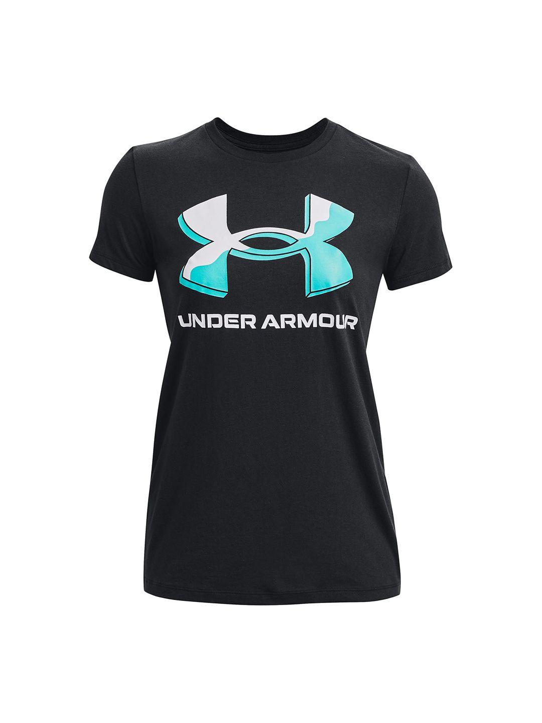 under armour 3d brand logo printed loose training t-shirt