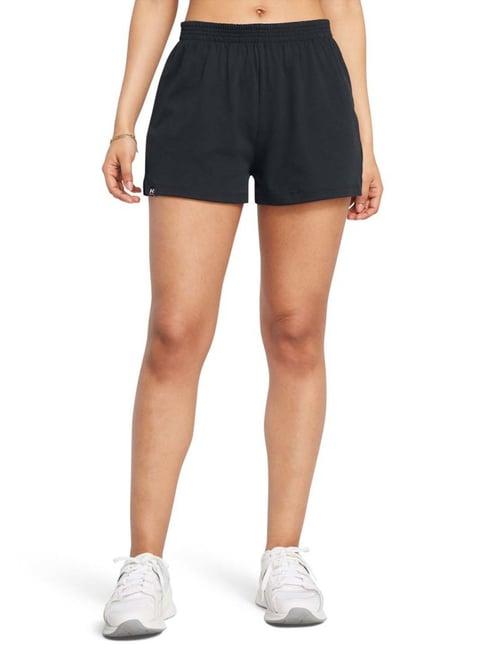 under armour black cotton sports shorts