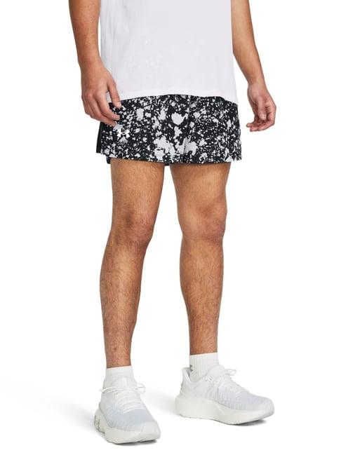 under armour black fitted printed shorts