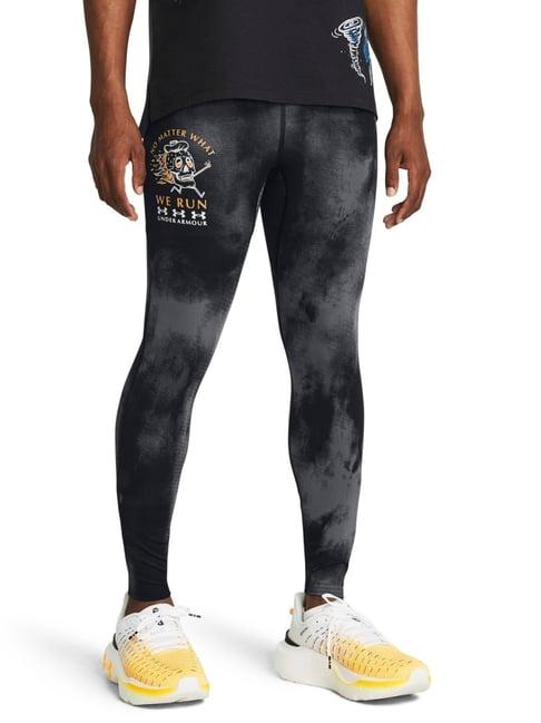 under armour black fitted printed sports tights