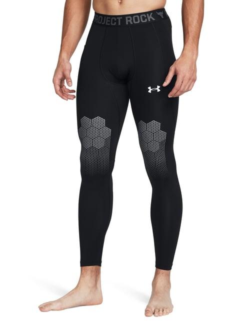 under armour black fitted printed sports tights