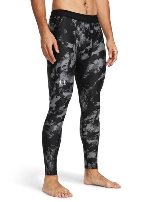 under armour black fitted printed sports tights