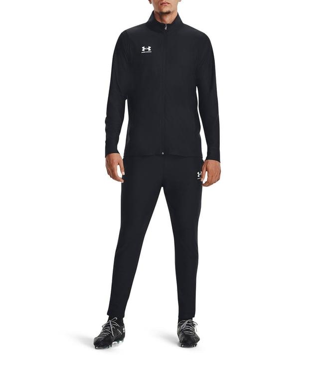 under armour black fitted tracksuits