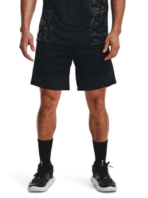 under armour black loose fit sports shorts