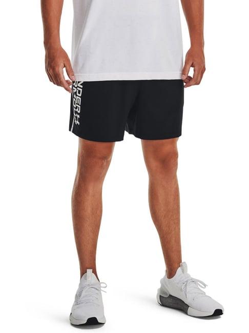 under armour black loose fit sports shorts