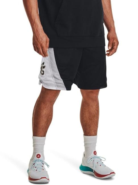 under armour black loose fit sports shorts