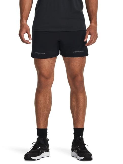 under armour black loose fit sports shorts