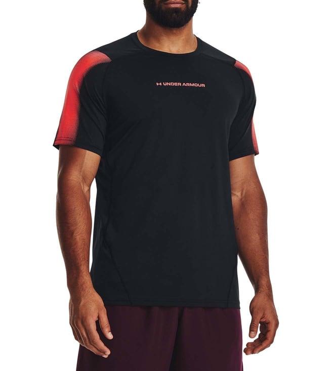 under armour black printed fitted t-shirt