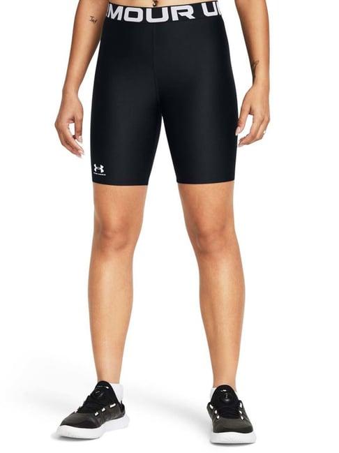 under armour black printed sports shorts