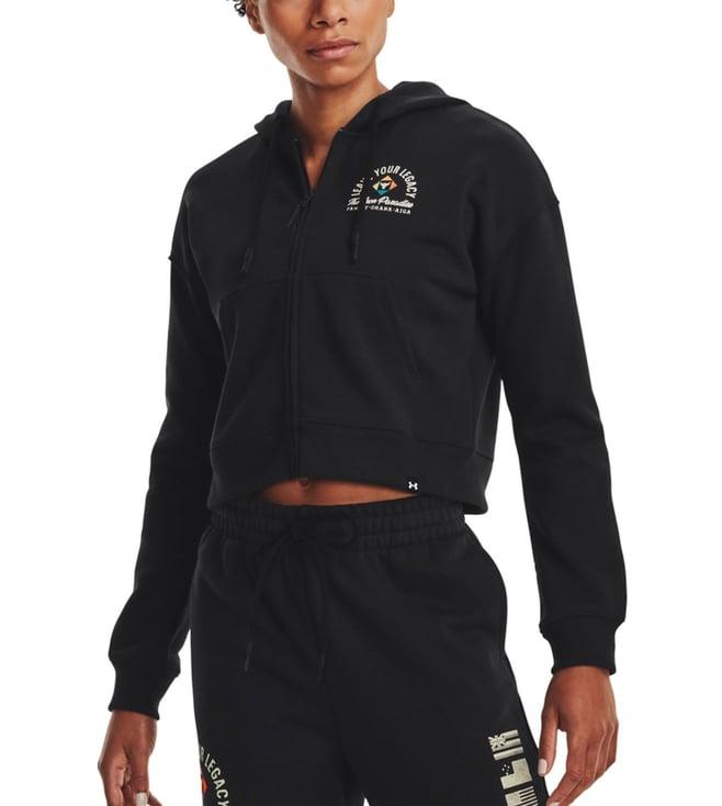 under armour black project rock regular fit hoodie