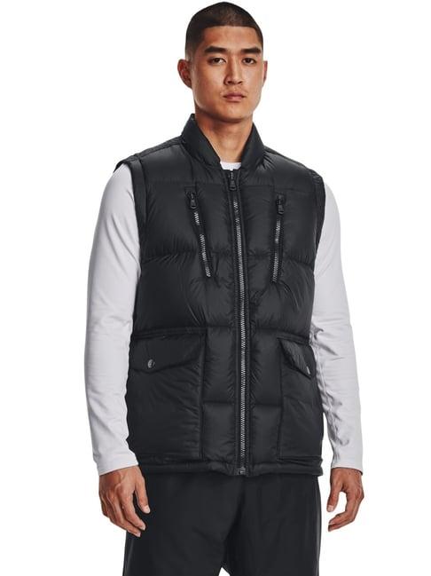 under armour black regular fit quilted sports jacket