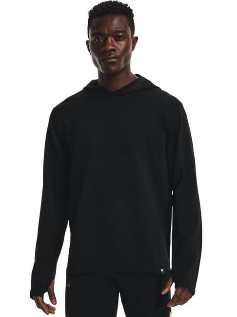 under armour black slim fit hooded sweatshirt