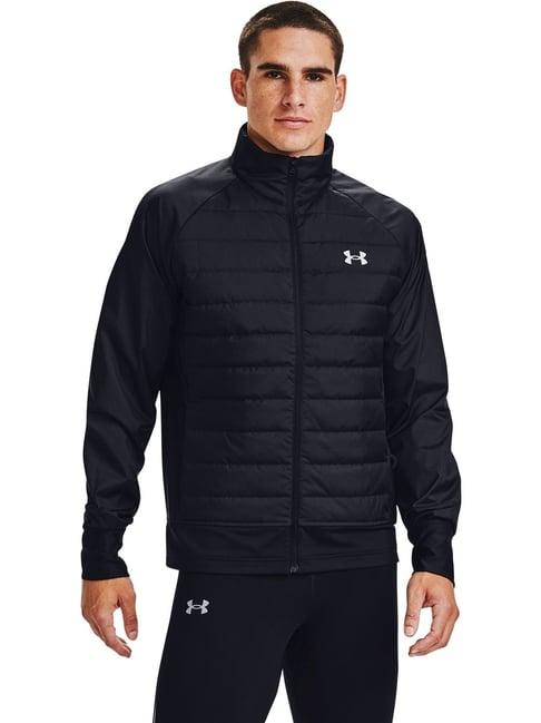 under armour black slim fit quilted sports jacket