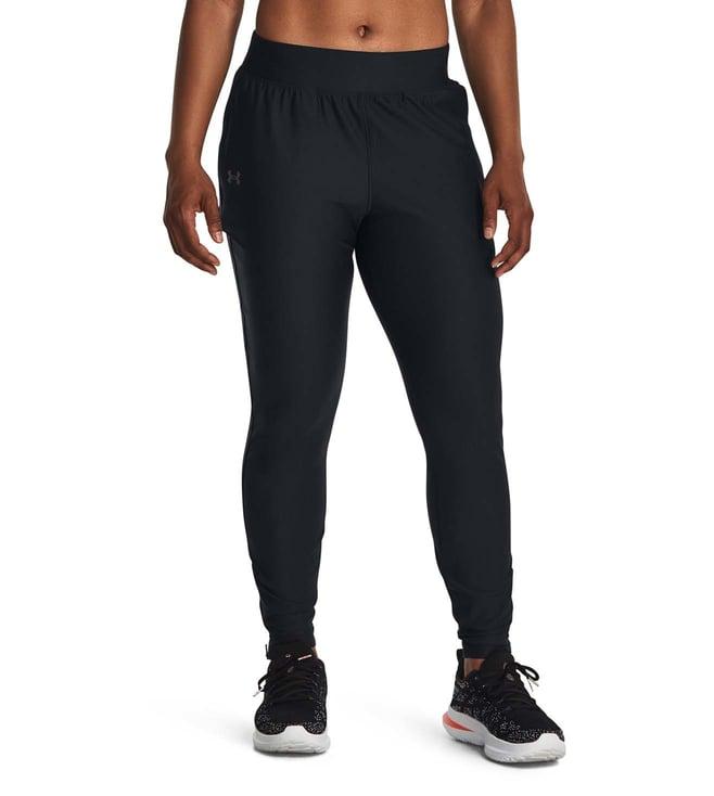 under armour black slim fit trackpants