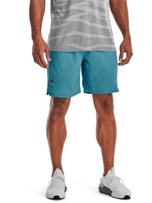 under armour blue classic fit sports shorts