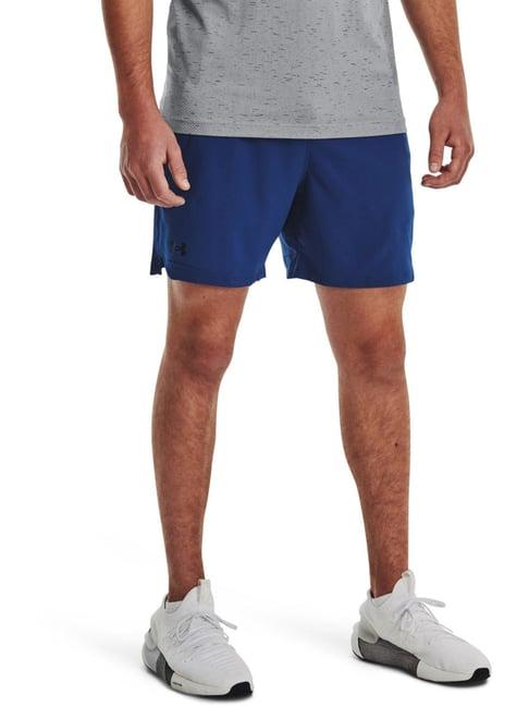 under armour blue classic fit sports shorts