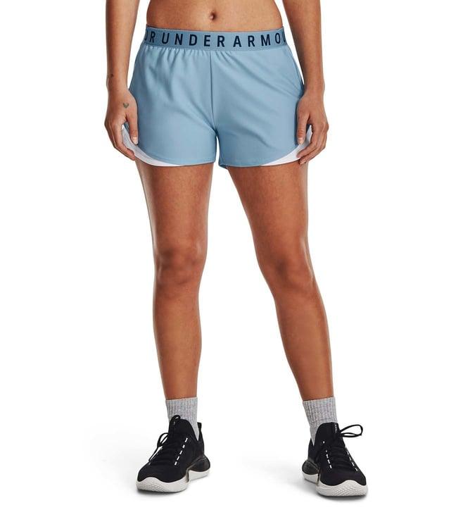 under armour blue logo loose fit shorts