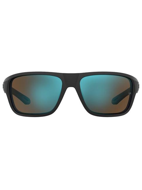 under armour blue rectangular sunglasses for men