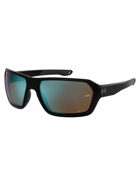 under armour blue rectangular uv protection sunglasses for men