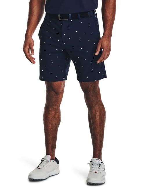 under armour blue regular fit printed shorts